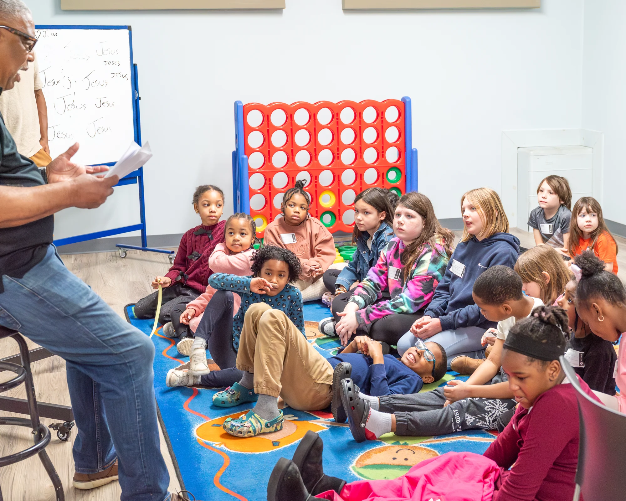 Children listening and learning together at BCC